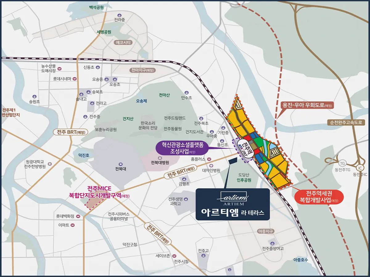전주 우아동3가 지도